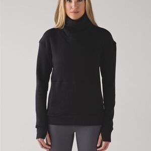 Lululemon 4 Kick The Cold Funnel Neck Pullover in Blue